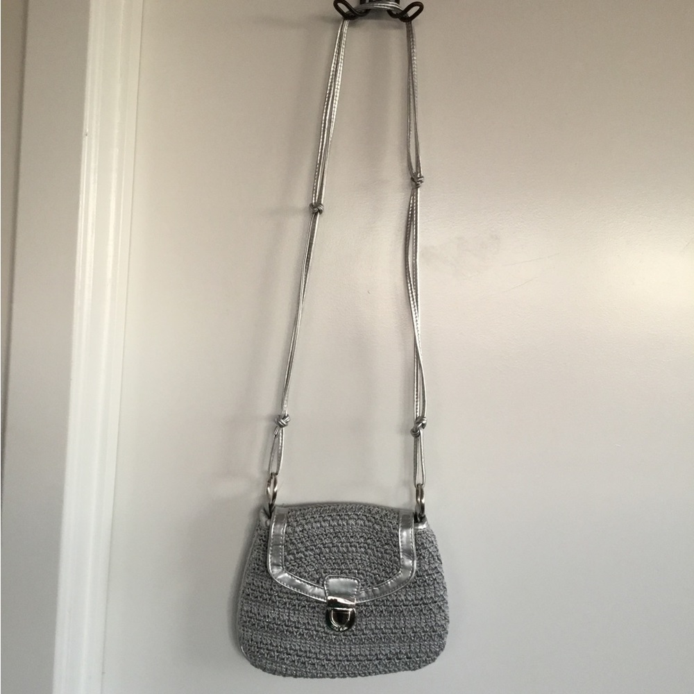 The Sak Original Grey & Silver Crotchet Bag $35 - Picture 2 of 6